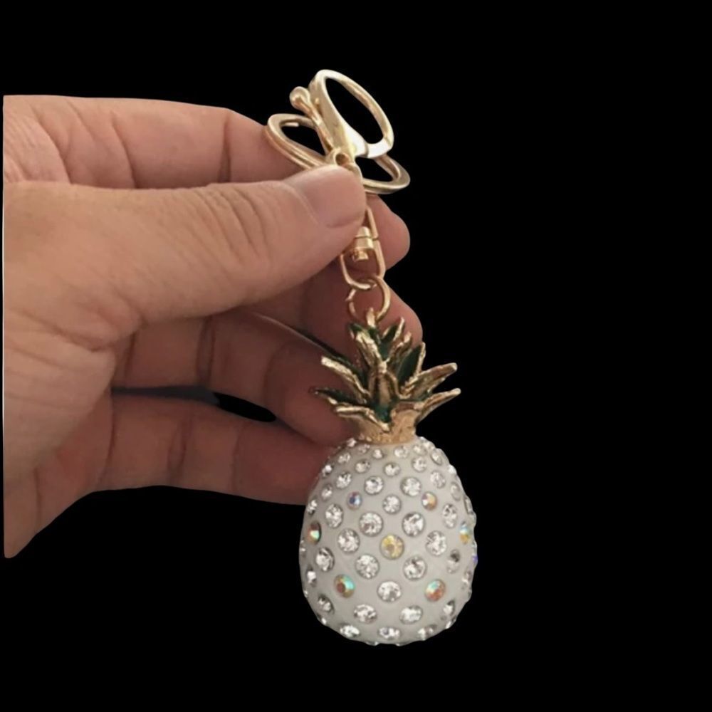 PINEAPPLE RHINESTONE KEYRING‎